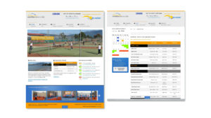 Sunshine Tennis Club website design